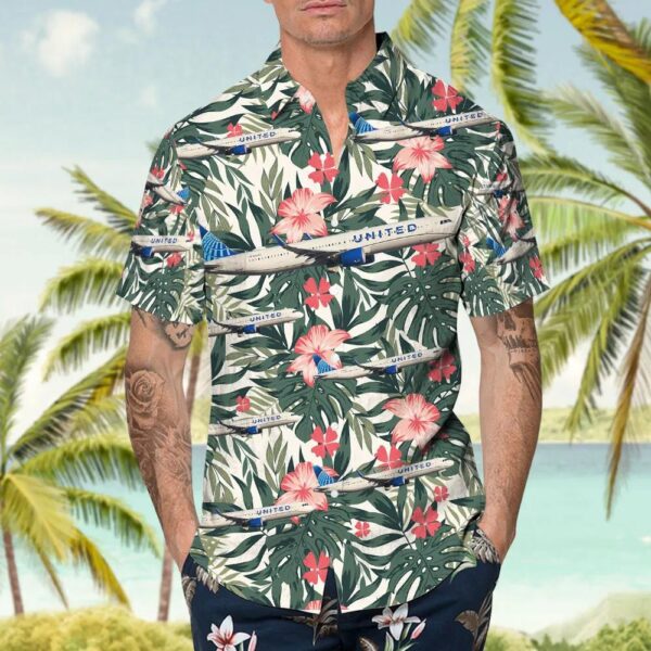 Airbus A321-271NX United Airlines Hawaiian Shirt Airbus A321-271NX United Airlines Hawaiian Shirt