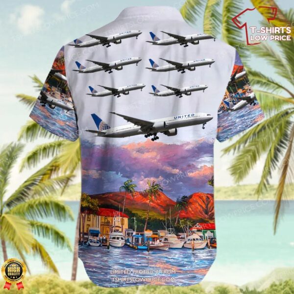 Boeing 777-322ER United Airlines Hawaiian Shirt Boeing 777-322ER United Airlines Hawaiian Shirt