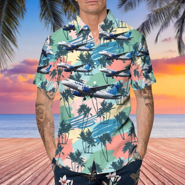 Airbus A319-131 United Airlines Hawaiian Shirt Airbus A319-131 United Airlines Hawaiian Shirt