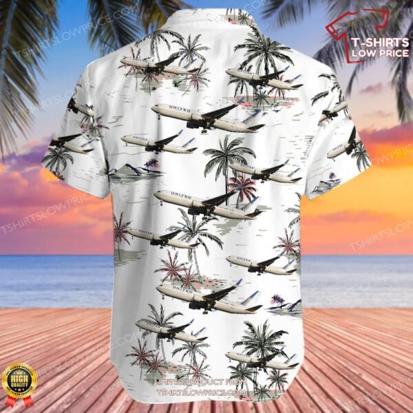 Boeing 767-3CB(ER) United Airlines Hawaiian Shirt Boeing 767-3CB(ER) United Airlines Hawaiian Shirt