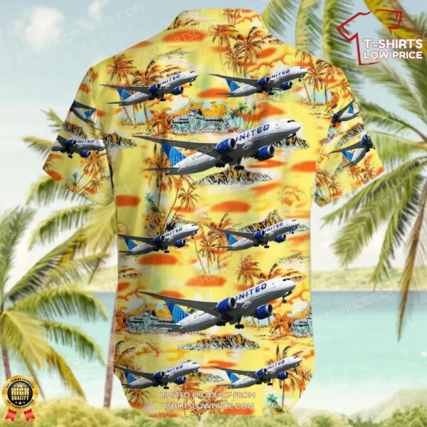 Boeing 787-8 Dreamliner United Airlines Hawaiian Shirt