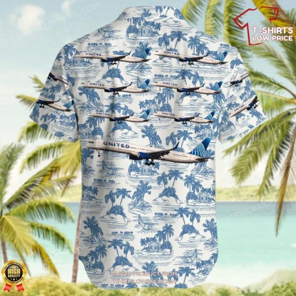 Boeing 757-33N United Airlines Hawaiian Shirt Boeing 757-33N United Airlines Hawaiian Shirt