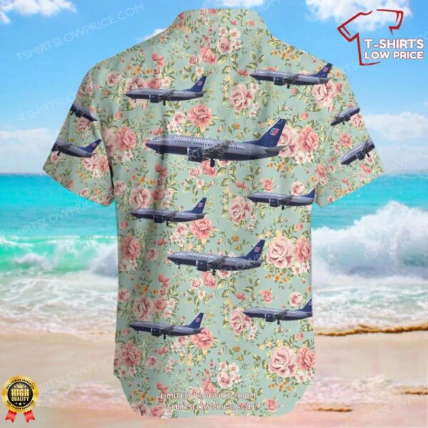 Boeing 737-522 United Airlines Hawaiian Shirt Boeing 737-522 United Airlines Hawaiian Shirt