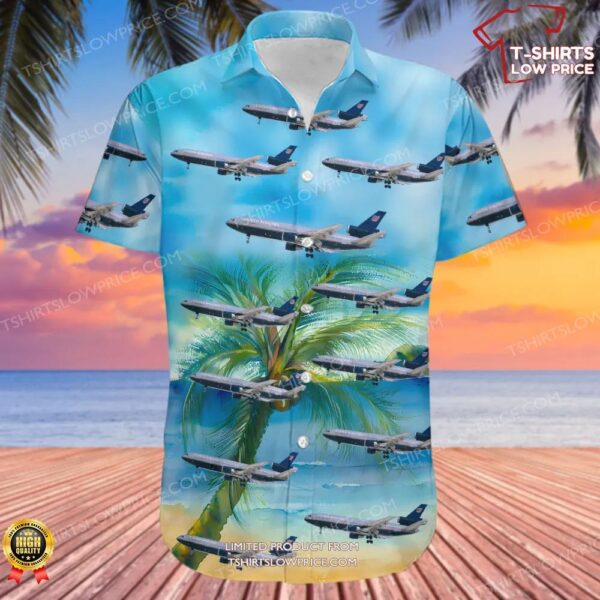 McDonnell Douglas DC-10-10 United Airlines Hawaiian Shirt