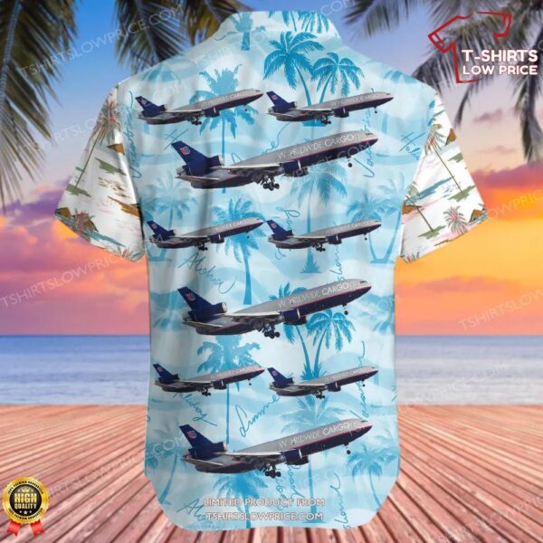 McDonnell Douglas DC-10-30(F) United Airlines Worldwide Cargo Hawaiian Shirt McDonnell Douglas DC-10-30(F) United Airlines Worldwide Cargo Hawaiian Shirt