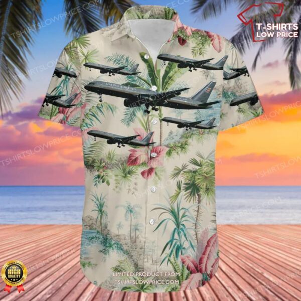 Boeing 757-222 United Airlines Hawaiian Shirt Boeing 757-222 United Airlines Hawaiian Shirt