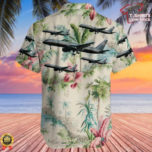 Boeing 757-222 United Airlines Hawaiian Shirt Boeing 757-222 United Airlines Hawaiian Shirt