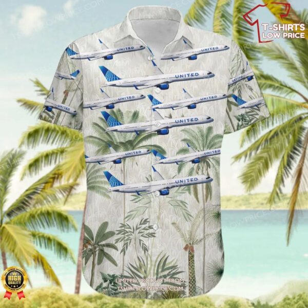 Boeing 757-324 United Airlines Hawaiian Shirt