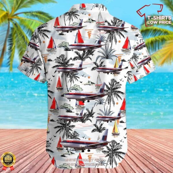Boeing 737-222 United Airlines Hawaiian Shirt Boeing 737-222 United Airlines Hawaiian Shirt