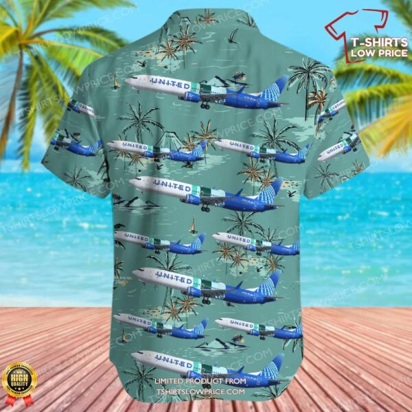 Boeing 737-10 MAX United Airlines Hawaiian Shirt Boeing 737-10 MAX United Airlines Hawaiian Shirt