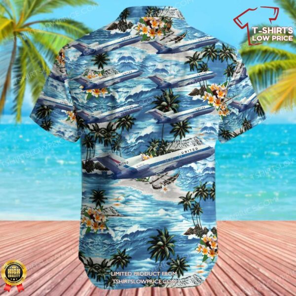 Boeing 727-22C United Airlines Hawaiian Shirt Boeing 727-22C United Airlines Hawaiian Shirt