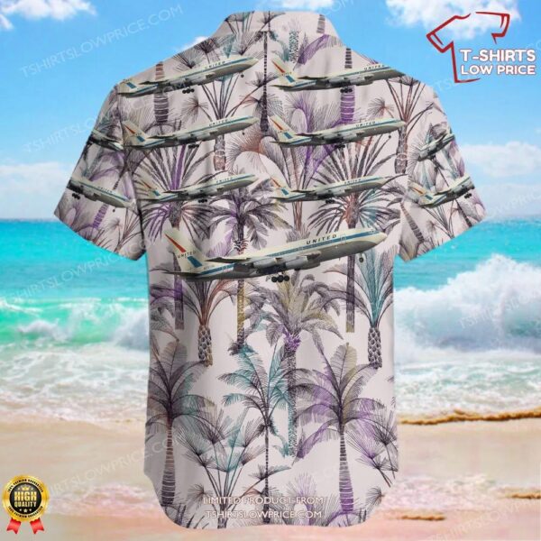 Boeing 720-022 United Airlines Hawaiian Shirt Boeing 720-022 United Airlines Hawaiian Shirt