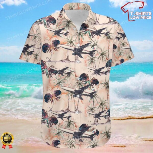 Lockheed L-1011-500 Tristar United Airlines Hawaiian Shirt Lockheed L-1011-500 Tristar United Airlines Hawaiian Shirt