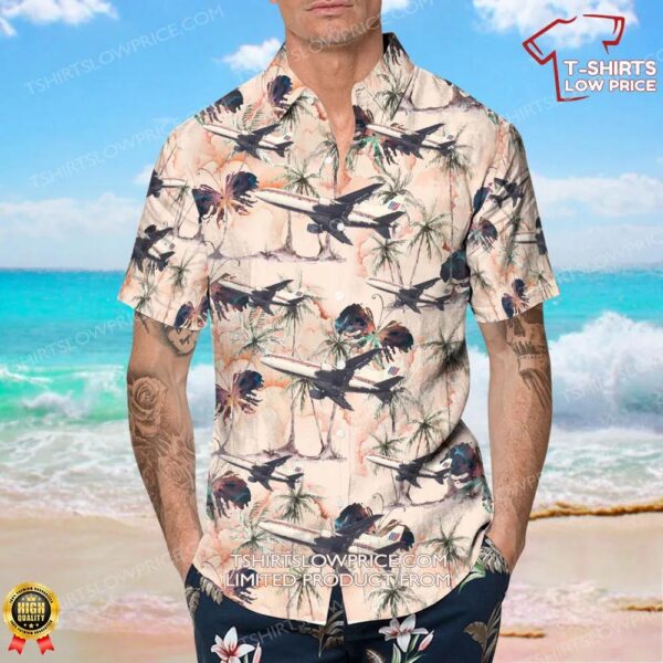 Lockheed L-1011-500 Tristar United Airlines Hawaiian Shirt Lockheed L-1011-500 Tristar United Airlines Hawaiian Shirt