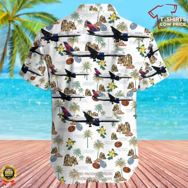 Boeing 757-251 Delta Air Lines Hawaiian Shirt Boeing 757-251 Delta Air Lines Hawaiian Shirt
