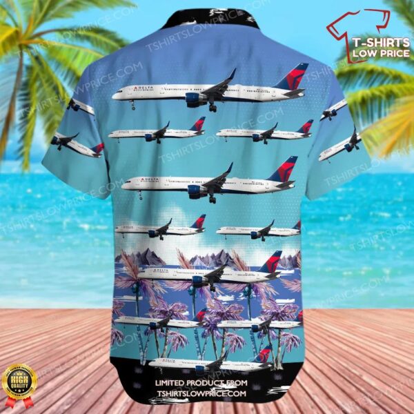 Boeing 757-351 Delta Air Lines Hawaiian Shirt Boeing 757-351 Delta Air Lines Hawaiian Shirt