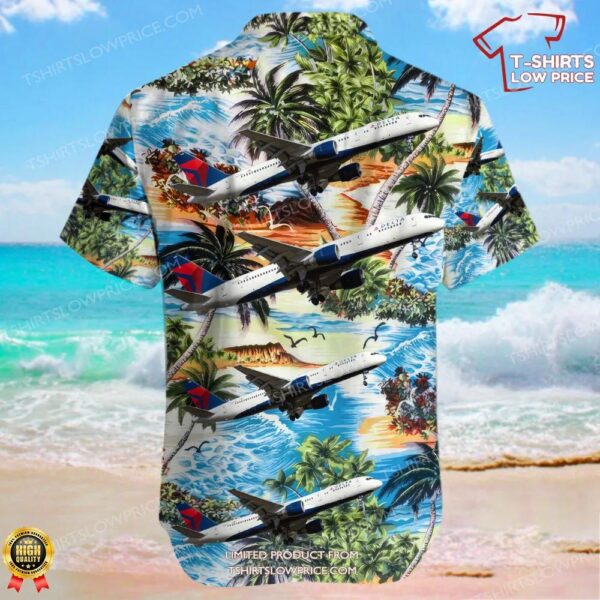 Boeing 757-232 Delta Air Lines Hawaiian Shirt Boeing 757-232 Delta Air Lines Hawaiian Shirt