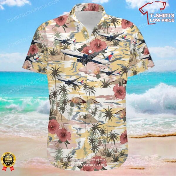 Boeing 737-9GPER Delta Air Lines Hawaiian Shirt Boeing 737-9GPER Delta Air Lines Hawaiian Shirt