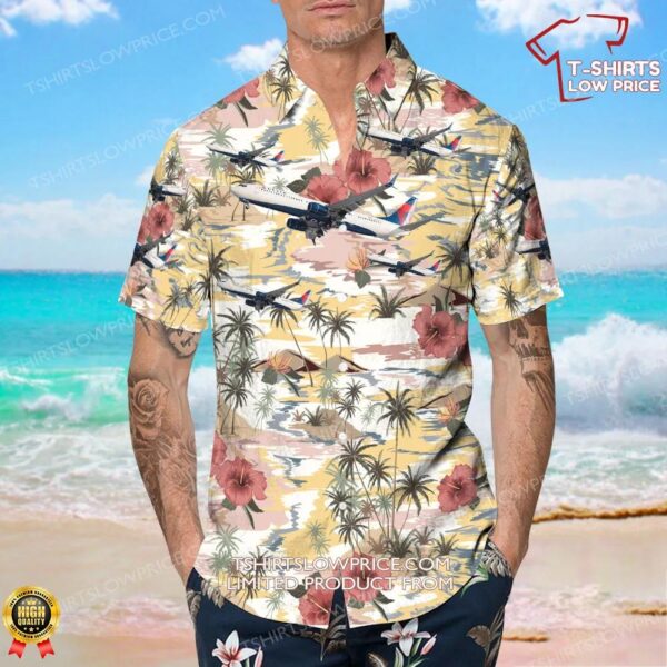 Boeing 737-9GPER Delta Air Lines Hawaiian Shirt Boeing 737-9GPER Delta Air Lines Hawaiian Shirt