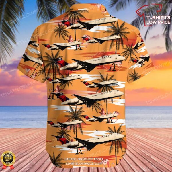 Boeing 717-23S Delta Air Lines Hawaiian Shirt Boeing 717-23S Delta Air Lines Hawaiian Shirt