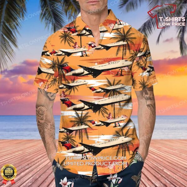 Boeing 717-23S Delta Air Lines Hawaiian Shirt Boeing 717-23S Delta Air Lines Hawaiian Shirt