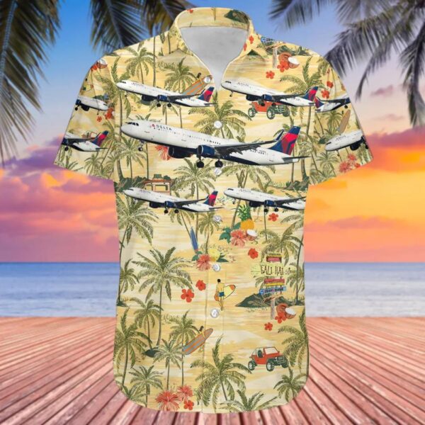 Airbus A321-111 Delta Air Lines Hawaiian Shirt Airbus A321-111 Delta Air Lines Hawaiian Shirt