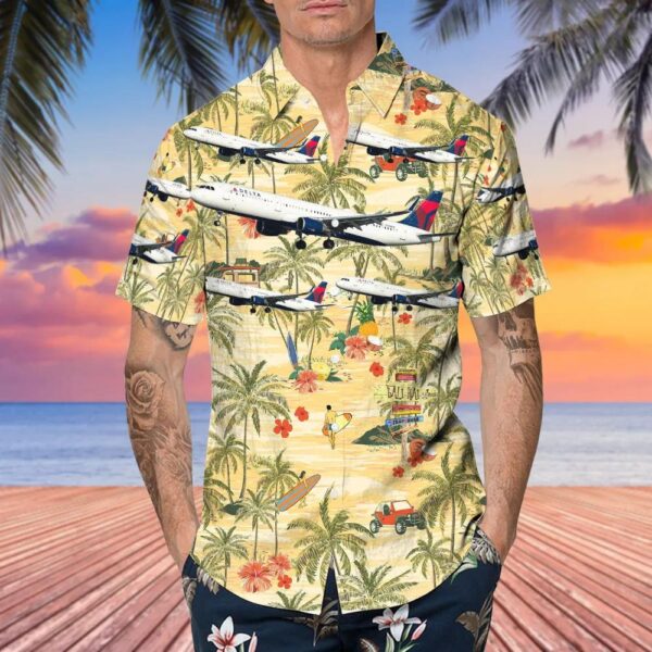 Airbus A321-111 Delta Air Lines Hawaiian Shirt Airbus A321-111 Delta Air Lines Hawaiian Shirt