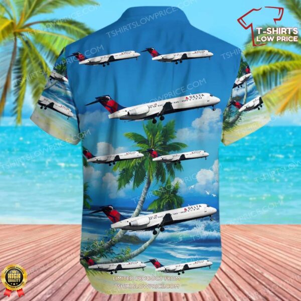 Boeing 717-231 Delta Air Lines Hawaiian Shirt Boeing 717-231 Delta Air Lines Hawaiian Shirt