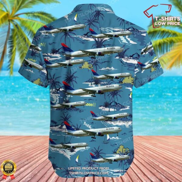 Boeing 767-332 Delta Air Lines Hawaiian Shirt Boeing 767-332 Delta Air Lines Hawaiian Shirt