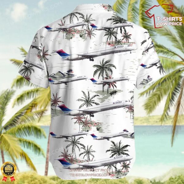 McDonnell Douglas MD-88 Delta Air Lines Hawaiian Shirt McDonnell Douglas MD-88 Delta Air Lines Hawaiian Shirt