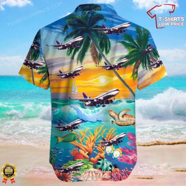 McDonnell Douglas MD-11 Delta Air Lines Hawaiian Shirt McDonnell Douglas MD-11 Delta Air Lines Hawaiian Shirt