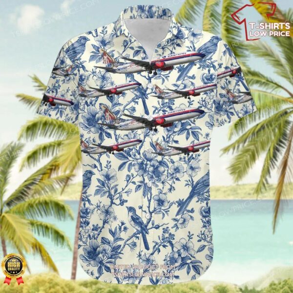 Boeing 737-8CX Eastern Air Lines Hawaiian Shirt Boeing 737-8CX Eastern Air Lines Hawaiian Shirt
