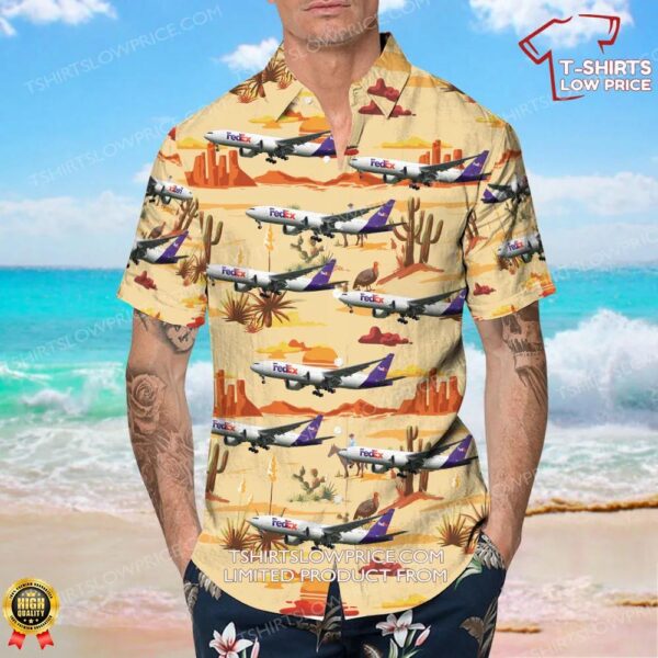 Boeing 777-F FedEx Hawaiian Shirt