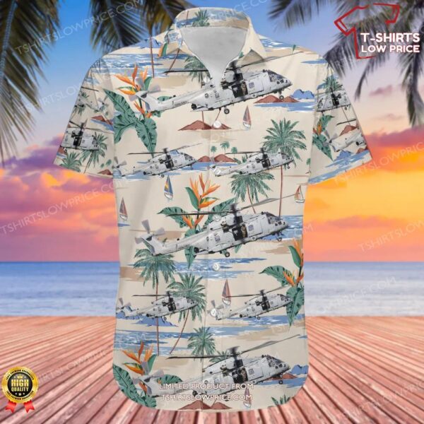 Agusta-Westland Merlin HC.4 United Kingdom Royal Navy Hawaiian Shirt Agusta-Westland Merlin HC.4 United Kingdom Royal Navy Hawaiian Shirt