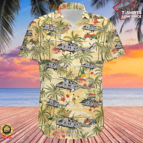 Agusta-Westland Merlin HC.4A United Kingdom Royal Navy Hawaiian Shirt