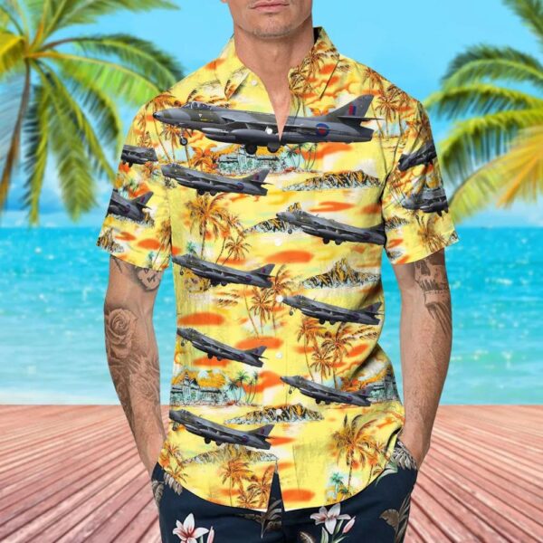 Hawker Hunter F.58 Hawker Hunter Aviation Hawaiian Shirt Hawker Hunter F.58 Hawker Hunter Aviation Hawaiian Shirt