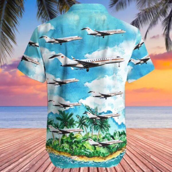 Bombardier BD-700-1A10 Global 6000 Germany Air Force Hawaiian Shirt