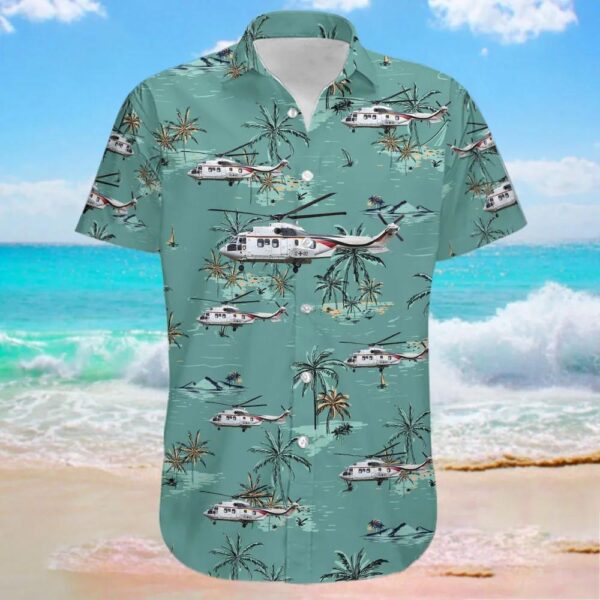 Aérospatiale AS 532UL Cougar Germany Air Force Hawaiian Shirt Aérospatiale AS 532UL Cougar Germany Air Force Hawaiian Shirt