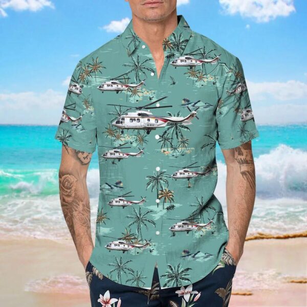 Aérospatiale AS 532UL Cougar Germany Air Force Hawaiian Shirt Aérospatiale AS 532UL Cougar Germany Air Force Hawaiian Shirt