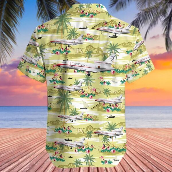 Dassault Falcon 900B Spain Air Force Hawaiian Shirt Dassault Falcon 900B Spain Air Force Hawaiian Shirt