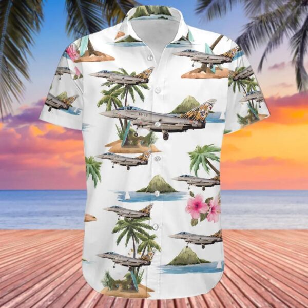 Eurofighter Typhoon EF2000 Spain Air Force Hawaiian Shirt Eurofighter Typhoon EF2000 Spain Air Force Hawaiian Shirt