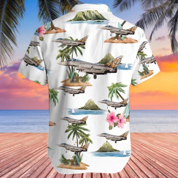 Eurofighter Typhoon EF2000 Spain Air Force Hawaiian Shirt Eurofighter Typhoon EF2000 Spain Air Force Hawaiian Shirt