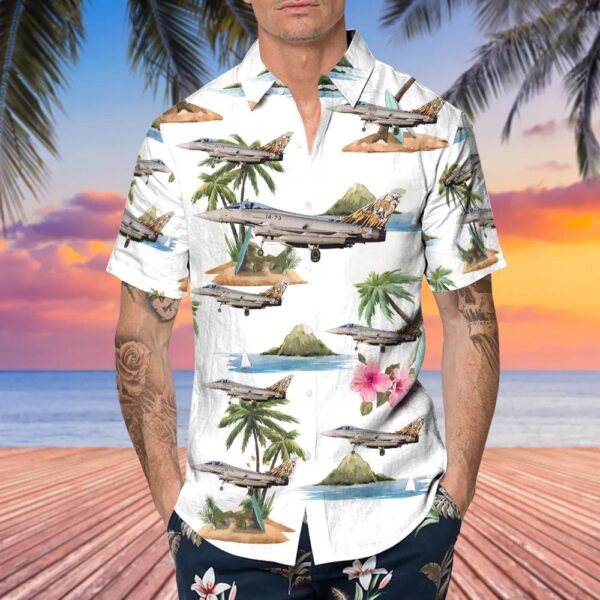 Eurofighter Typhoon EF2000 Spain Air Force Hawaiian Shirt Eurofighter Typhoon EF2000 Spain Air Force Hawaiian Shirt