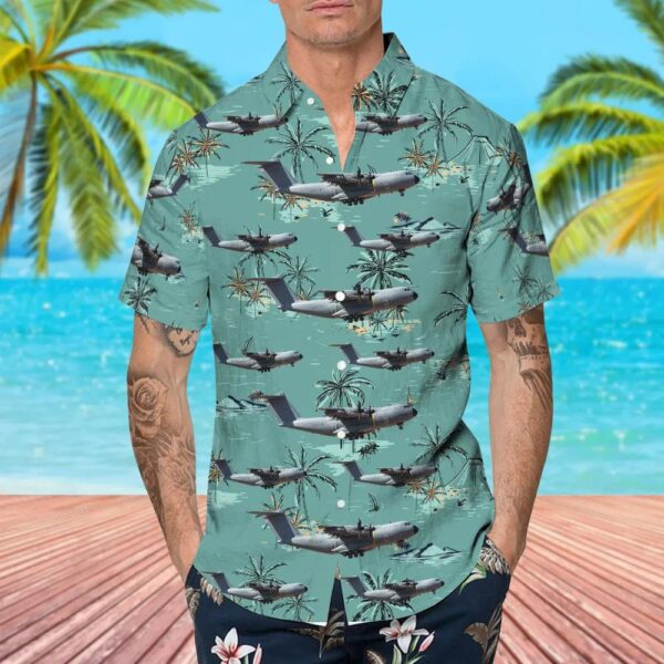 Airbus A400M Spain Air Force Hawaiian Shirt Airbus A400M Spain Air Force Hawaiian Shirt