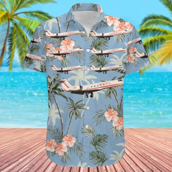 Gulfstream G550 Poland Air Force Hawaiian Shirt Gulfstream G550 Poland Air Force Hawaiian Shirt