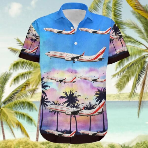 Boeing 737-8TV(BBJ2) Poland Air Force Hawaiian Shirt Boeing 737-8TV(BBJ2) Poland Air Force Hawaiian Shirt