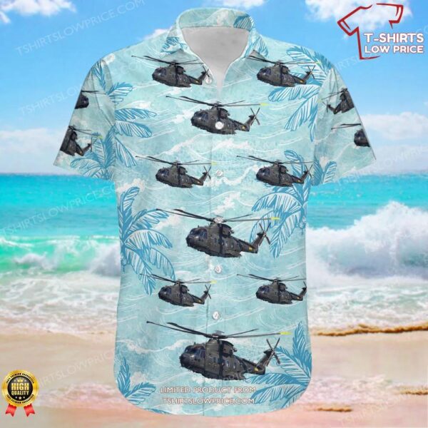 Agusta-Westland EH-101 Merlin Mk.512 Denmark Air Force Hawaiian Shirt