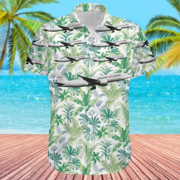 Boeing 777-F CMA CGM Air Cargo Hawaiian Shirt Boeing 777-F CMA CGM Air Cargo Hawaiian Shirt