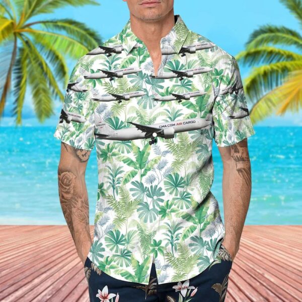 Boeing 777-F CMA CGM Air Cargo Hawaiian Shirt Boeing 777-F CMA CGM Air Cargo Hawaiian Shirt