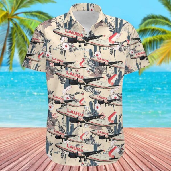 Airbus A320-214 Lauda Europe Hawaiian Shirt Airbus A320-214 Lauda Europe Hawaiian Shirt
